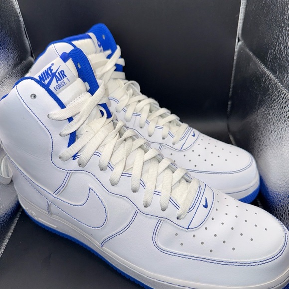 Size 13 - Nike Air Force 1 High Royal Blue, CV1753-101, Clean, Excellent, No Box - Picture 6 of 11